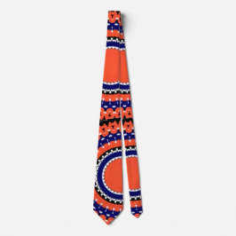 Corbata vector de arte de mandala roja y negra