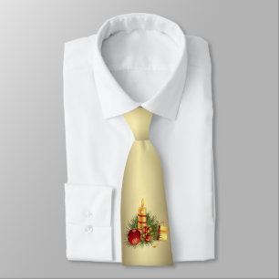 Corbata Vela de Navidades dorados