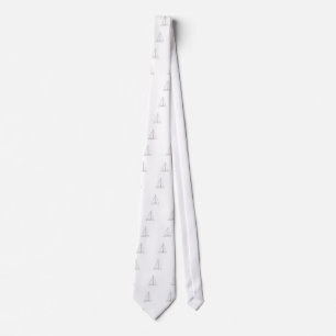 Corbata Velero blanco de Sloop