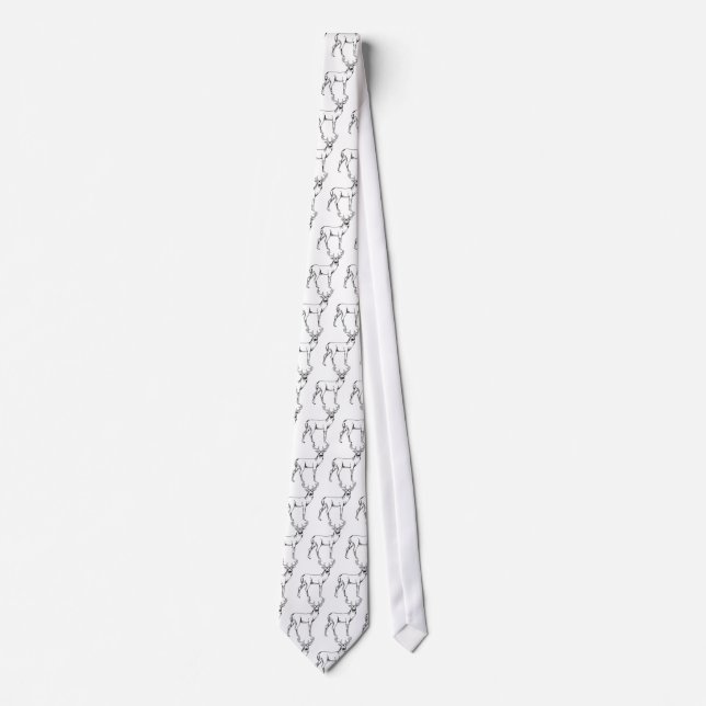 Corbata Venado de cola blanca (Anverso)