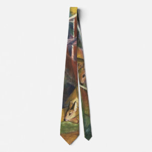 Corbata Venado en el bosque, por Franz Marc, Bella Artes d