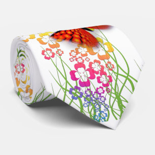 Corbata verano de la primavera de la mariposa que casa el