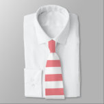 Corbata Verano de vacaciones de franjas de color sólido ro<br><div class="desc">Patrón clásico de rayas de color rosa,  diseño moderno de veraneo de playa marinero marino de diseño de vibraciones solares. Corbata de corbata rayada rosa para los hombres,  hombre,  él.</div>