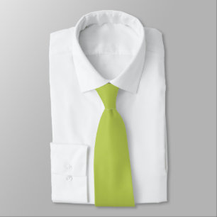 Corbata Verde Amarillento Suave de Moda