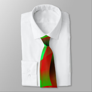 Corbata Verde anime y rojo claro curling, con sombra?