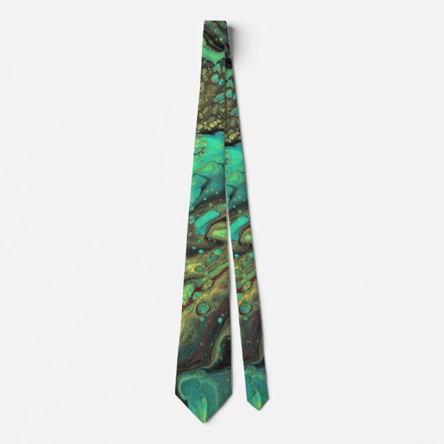 Corbata verde audaz Yakety 2 (Anverso)