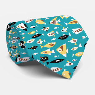 Corbata Verde azul rojo amarillo negro blanco patrón de pe