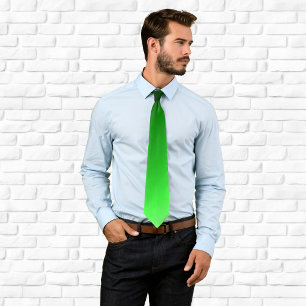 Corbata Verde Brillante con Degradado