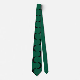 Corbata Verde cazador, patrón negro