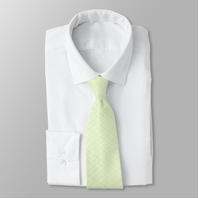 Corbata Verde claro texturado. (Atado)