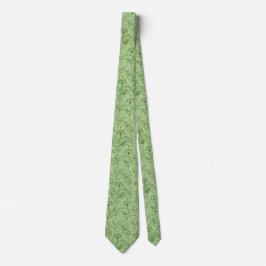 Corbata verde con estampado