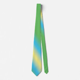 Corbata Verde con tubo amarillo