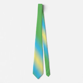 Corbata Verde Con Tubo Amarillo