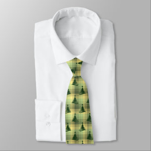 Corbata Verde de arboleda de Navidad