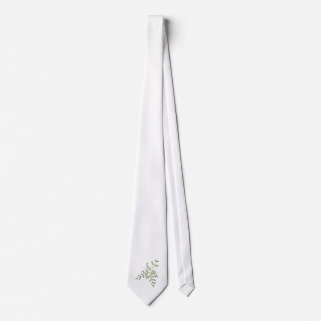 Corbata verde de primavera (Anverso)