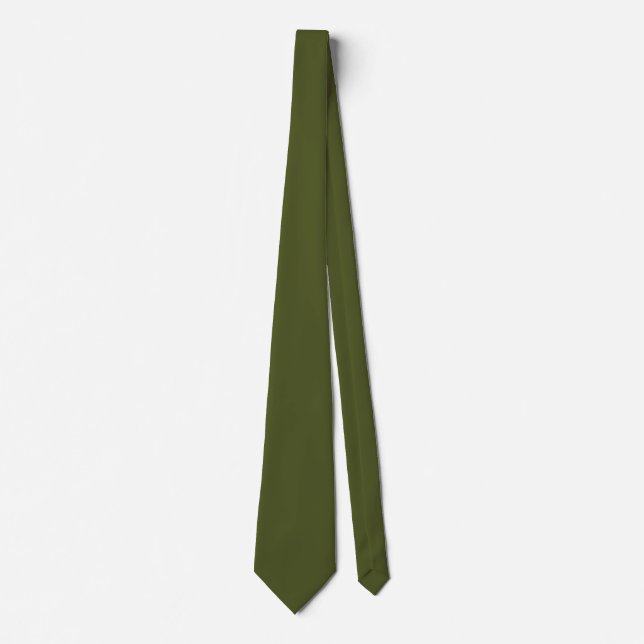 Corbata Verde del ejército (color sólido) (Anverso)