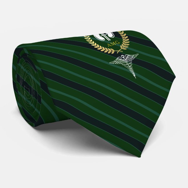 Corbata Verde del personalizado del nefrólogo del (Enrollado)
