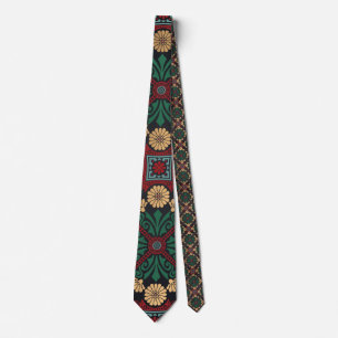 Corbata Verde Esmeralda y Oro Bohemi