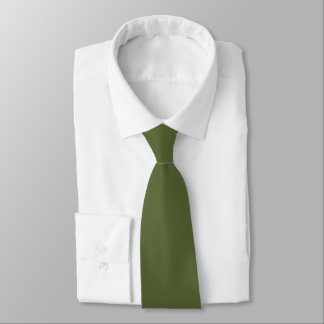Corbata verde musgo