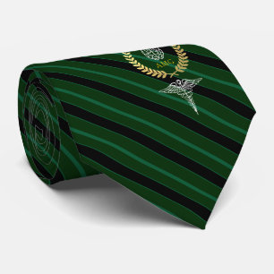 Corbata Verde personalizado cerebro médico