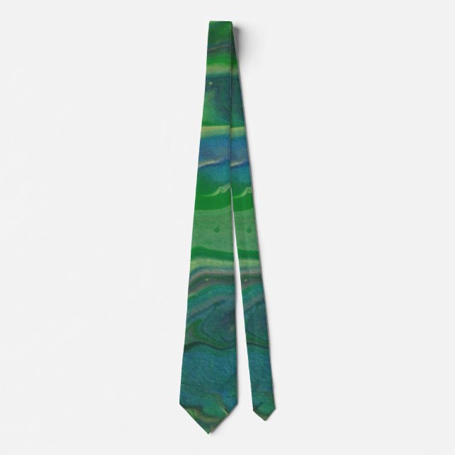 Corbata Verde Salvaje Loco 1 con Estilo (Anverso)