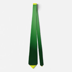 Corbata Verde sobre Amarillo