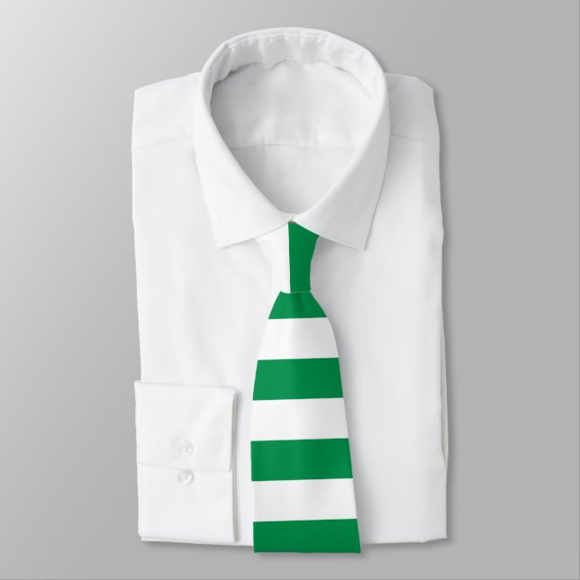 Corbata verde y blanca (Atado)