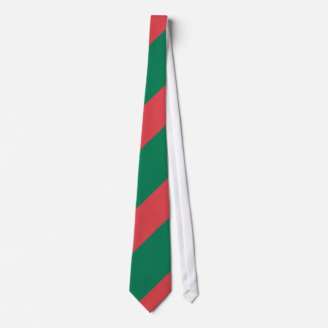 Corbata Verde y Rojo-Rayado (Anverso)