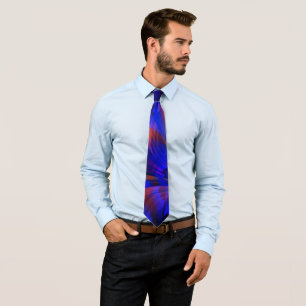 Corbata Verificadores curvados de azul virtual en ilusión
