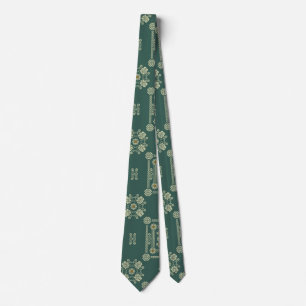 Corbata Vestido thobe de la floral verde oliva Tatreez Hen