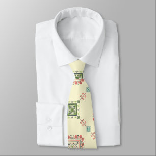 Corbata Vestido thobe de la floral verde Tatreez Henna