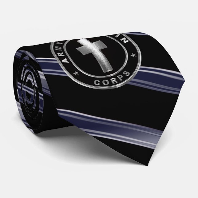 Corbata Veterano del Ejército de los Cuerpos de Capellán (Enrollado)