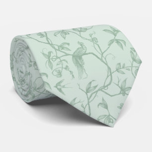 Corbata Viaje al Cuello Verde del Pavo Real del castillo T