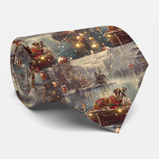 Corbata Viaje Festivo de Navidad de Boxer (Enrollado)