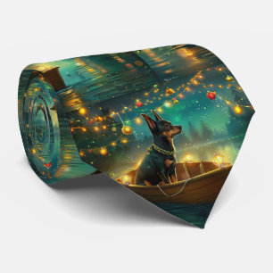 Corbata Viaje Festivo de Navidad del Kelpie Australiano