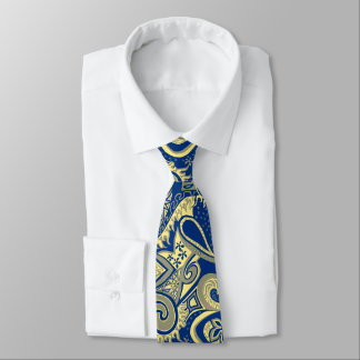 Corbata Viaje ondulado Paisley floral impreso en dos lados