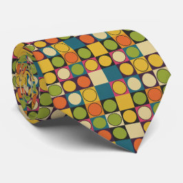 Corbata Vibrant 70s Geometric