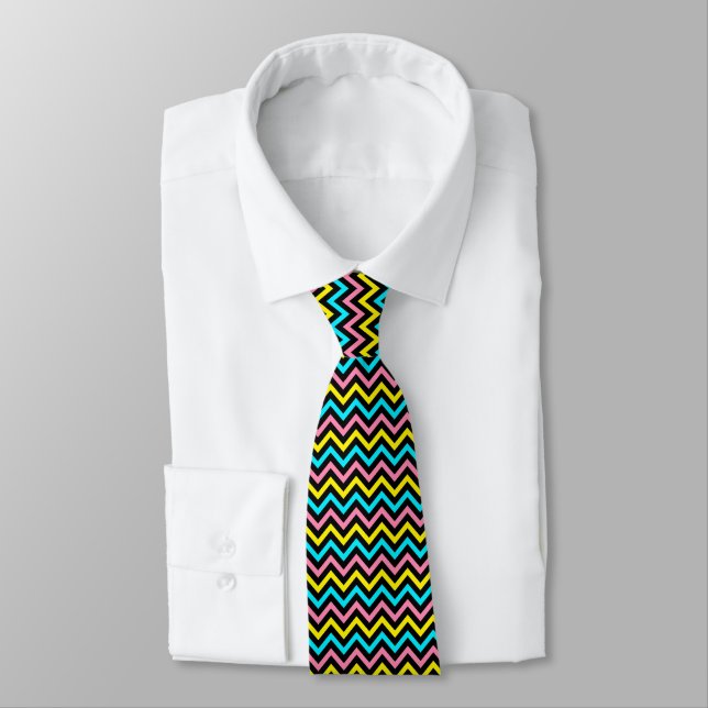 Corbata Vibrant Chevrons Tie (Atado)