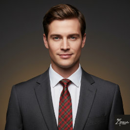 Corbata Vibrant Holiday Tartan