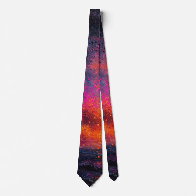 Corbata Vibrant Ocean Sunset 2 (Anverso)