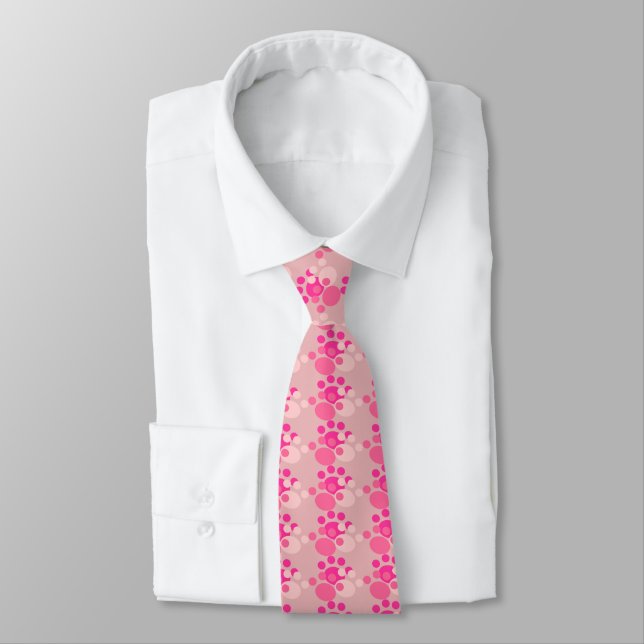 Corbata Vibrante de Paw Paws Rosa (Atado)