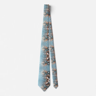 Corbata Vibrante metal palo azul plata dorado bronce