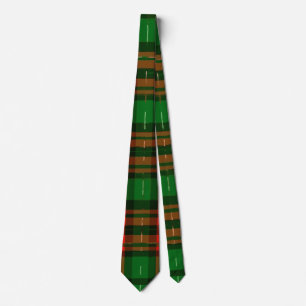 Corbata Vibrante patrón de cuadros verde, amarillo y rojo