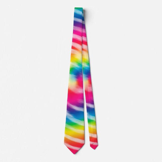 Corbata Vibrante Swirling Tie Dye (Anverso)