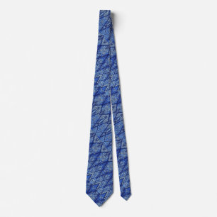 Corbata Vidrio azul manchado