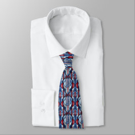 Corbata Vidrio emplomado vintage patriótico