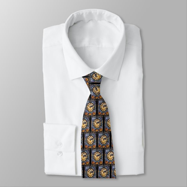 Corbata Vidrio manchado de Halloween Vidrio Steampunk Neck (Atado)