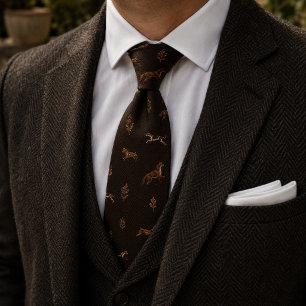 Corbata Vieja Dinero Equestre Zorra Caza Tweed Espina de P