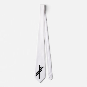 Corbata Viking Rune - Suerte - negro