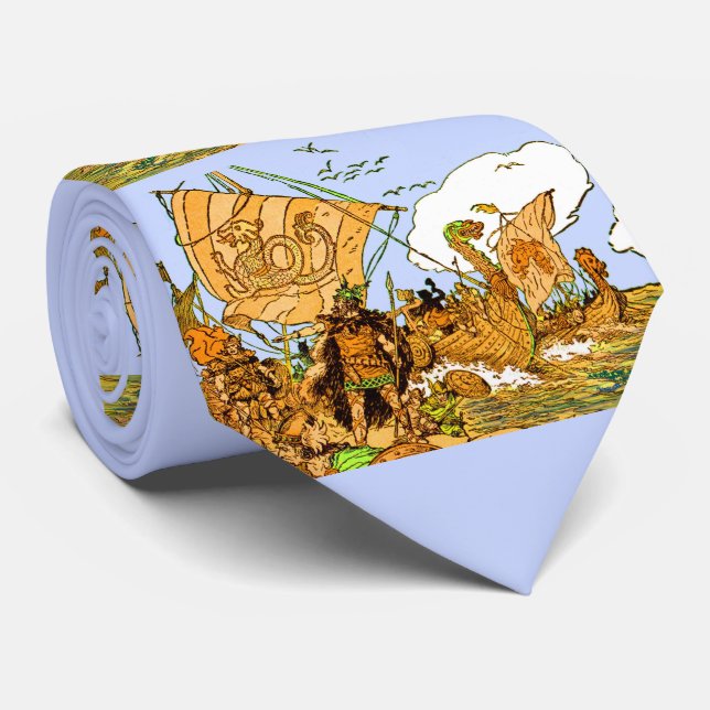 Corbata Vikings print  (Enrollado)
